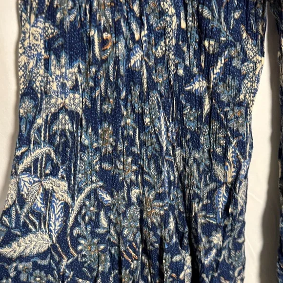 Free People Navy Wide-Leg Pants - Picture 3 of 4